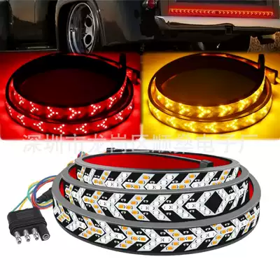 Cross-Border Hot Selling Car Pickup Light Bar 60/ 48inch Tail Multi-Function Turn Signal Flowing Water Fish Bone Brake Light (Tail light) - multi-mode-1m-12-24v-wide-voltage-straight-outlet-model