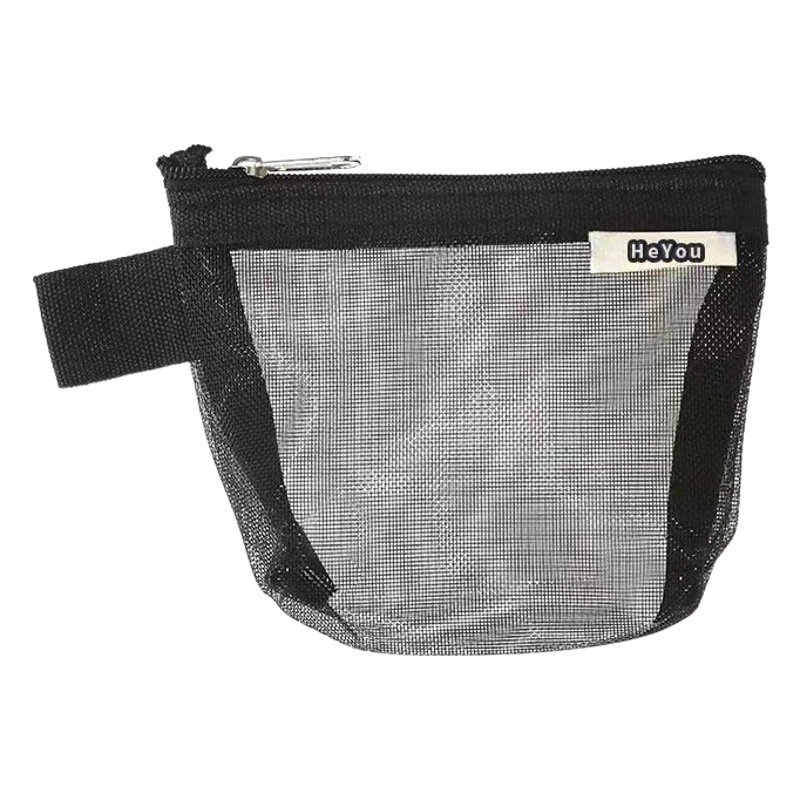 Simple Triangle Hollow Coin Purse Nylon Three-Dimensional Large Capacity Key Card Bag Coin Bag Portable Storage Bag