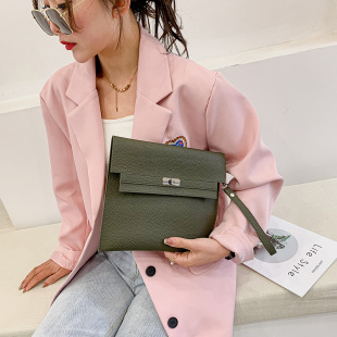 Korean Style Clutch Bag Women's 2021 New Simple Fashion Women's Handbag Trendy Bag Envelope Clutch Bag Coin Purse