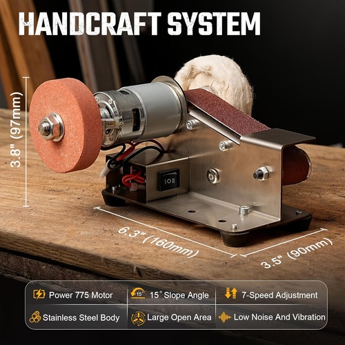 Electric Sharpener 15 Degree Belt Grinder Multifunctional