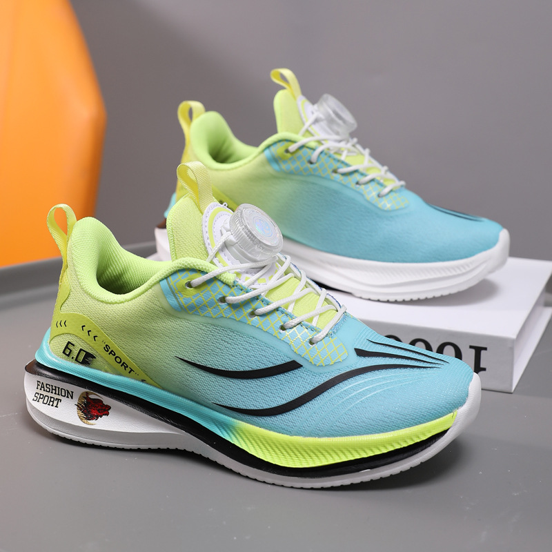 Red Rabbit 6Pro nueva red respirable botón zapatillas deportivas para niños zapatillas de corrida para estudiantes ligeras amortiguadoras