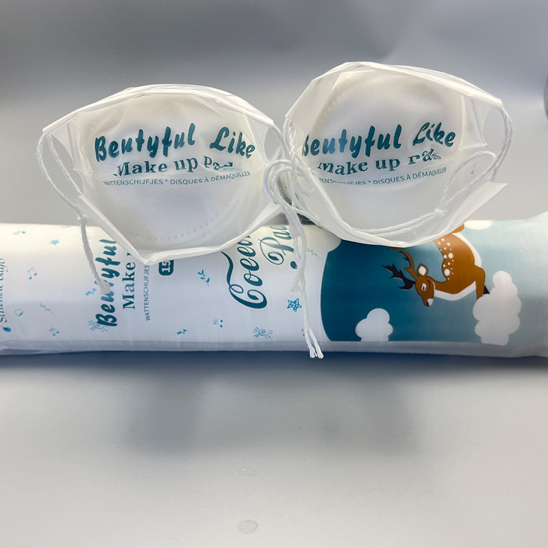 Suministro de fábrica suave absorbente sin pelusa desechable almohadilla de algodón redonda borde apretado presionando no es fácil de deformar