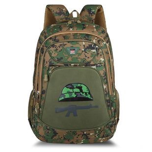 Elementary School Students' Third-Level Spine Protection Camouflage Children's Schoolbags for Grades 4, 5 and 6 Lightweight Large-Capacity Burden-Reducing Backpack Backpack