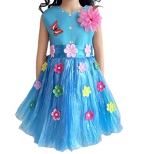 儿童环保服装亲子装女公主裙时装走秀手工塑料袋幼儿园表演出服装