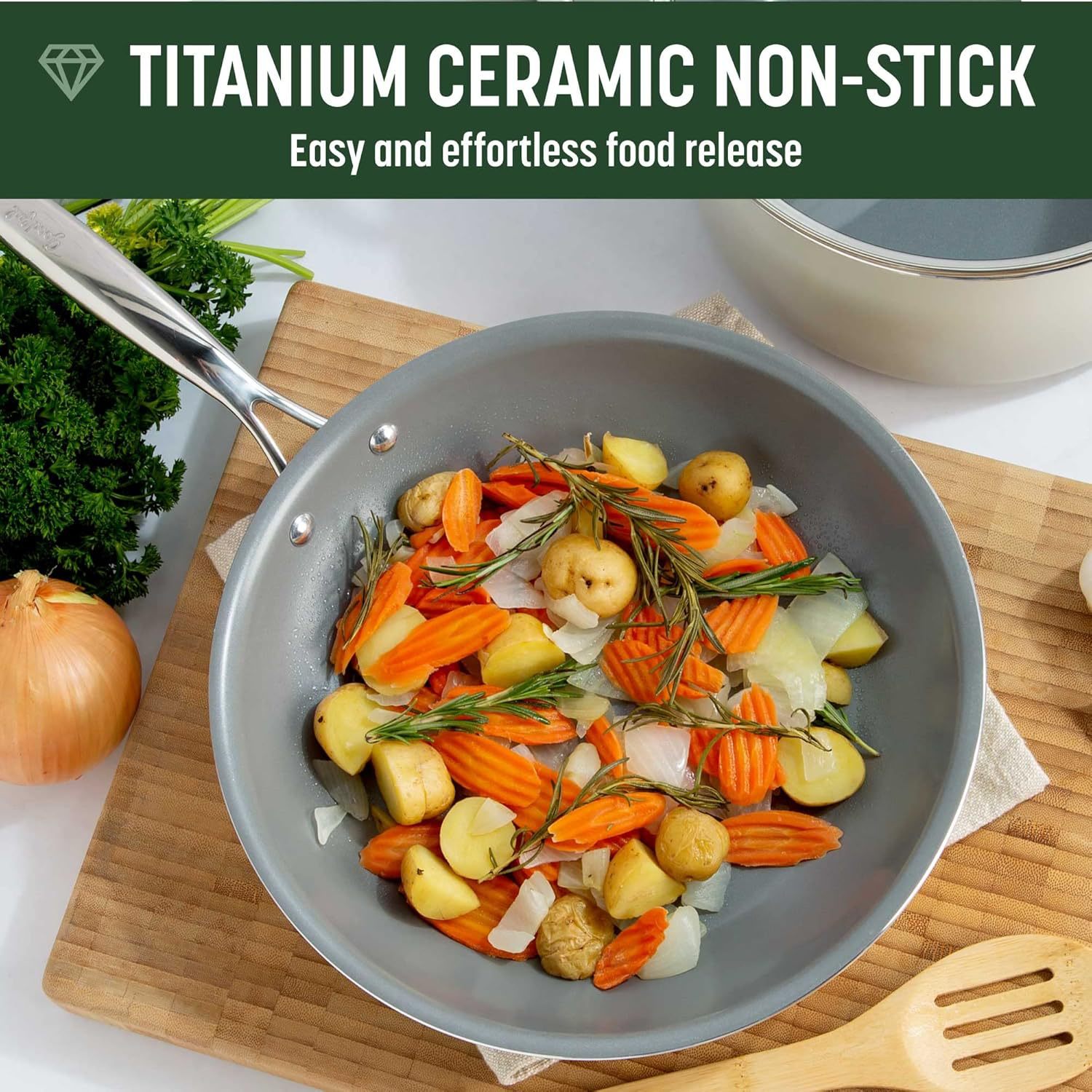 Cerámica doméstica antiadherente conjunto de paneles de cocina con fondo plano conjunto completo de paneles de cocina regalos al por mayor