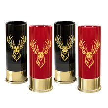 烈酒杯12GA子弹杯shotglass口红杯烫金鹿头塑料酒杯龙舌兰酒杯套