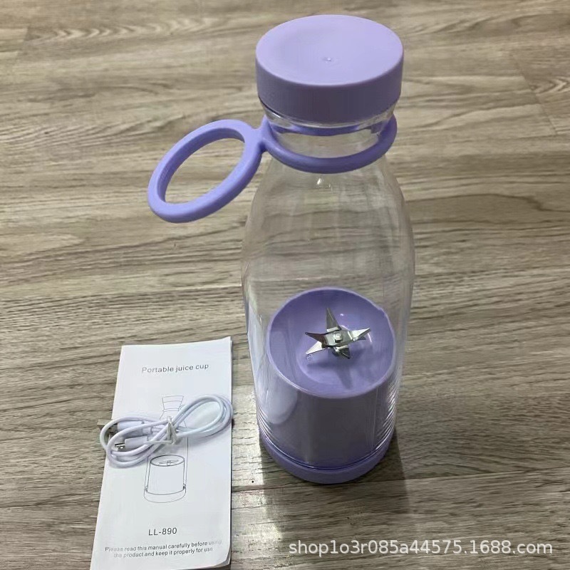 Transfronterizo USB inalámbrico carga botella de vino taza de jugo 6 hojas cuchillo extrusor portátil extrusor doméstico