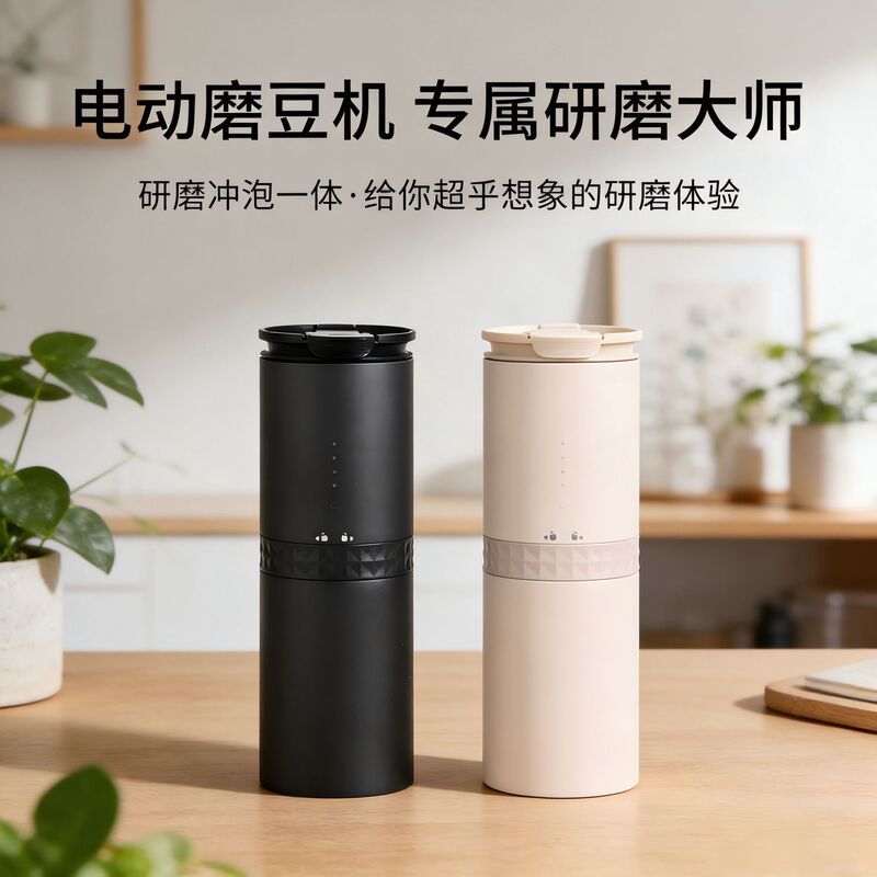 Electric Coffee Grinder Portable Grinding and Brewing All-In-One Machine Capsule Hand-Brewed Coffee Cup Home Coffee Grinder Electric Coffee Grinder Portable Grinding and Brewing All-In-One Machine Capsule Hand-Brewed Coffee Cup Home Coffee Grinder