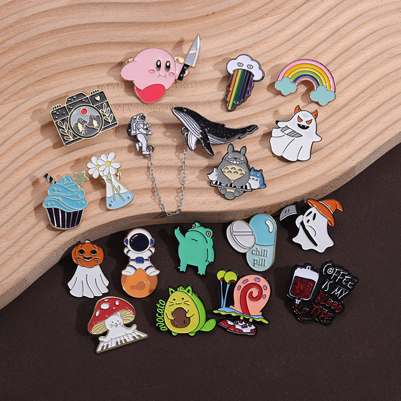 Broche de dibujos animados multi-estilo de lote mixto broche aleatorio ciego caja de entrega no recoger estilo 10-50 piezas conjunto traje al por mayor