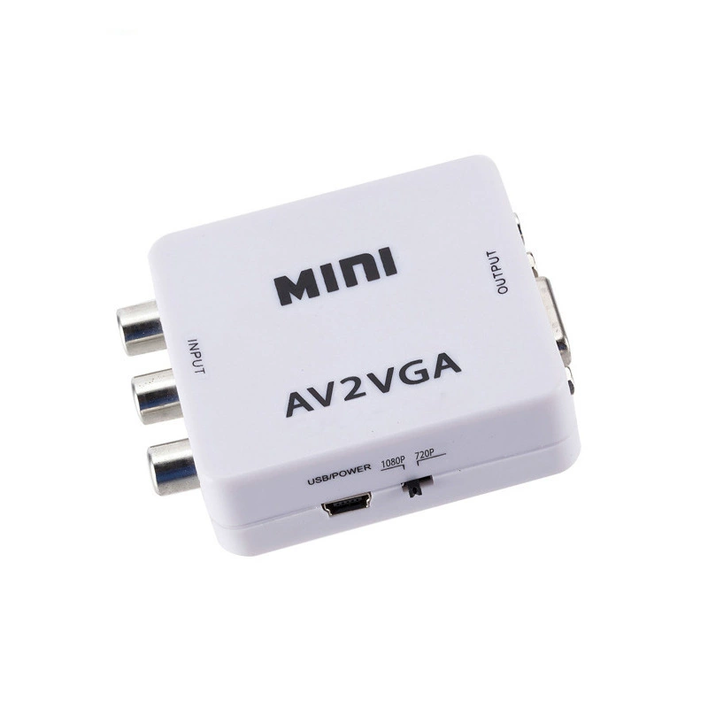 UEDHSEN Мини AV в VGA преобразователь av в vga HD конвертер AV2VGA поддерживает 1080P