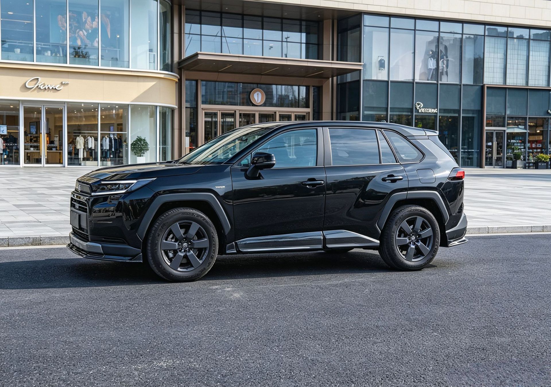 Suitable for 26 Models of Rav4, Rongfang, and Wildlander Modified Front Spoiler, Side Skirts, Rear Bumper, Roof Wing, Rear Diffuser, and Louvered Spoiler
