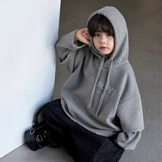 童装秋冬季新款男童假两件连帽卫衣加绒街舞上衣中大童加厚男孩