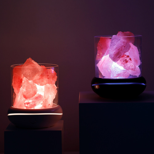  New Himalaya Aromatherapy Salt Lamp USB Desk Air Purifier Aromatherapy Night Light Salt Stone Lamp