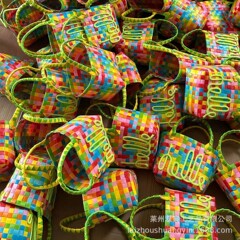 手作り編み包みカラフルハロー編み包みお土産プレゼントdiy少女誕生日プレゼント子供の日プレゼント