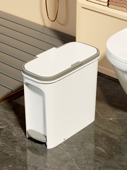 家庭用ゴミ箱新しいスタイルの足踏み式蓋付きトイレバスルームキッチンリビングルーム寝室狭い隙間大型卸売