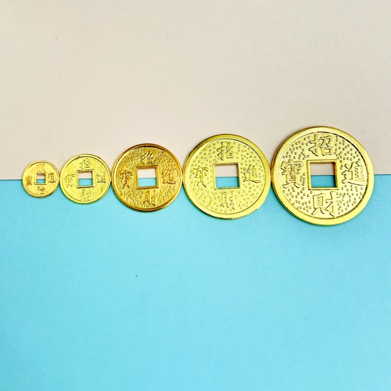 Alloy Copper Coins, Money Tree Crafts Accessories, Dragon and Phoenix Copper Coins, Various Sizes of Glue Copper Coins, DIY Jewelry Accessories