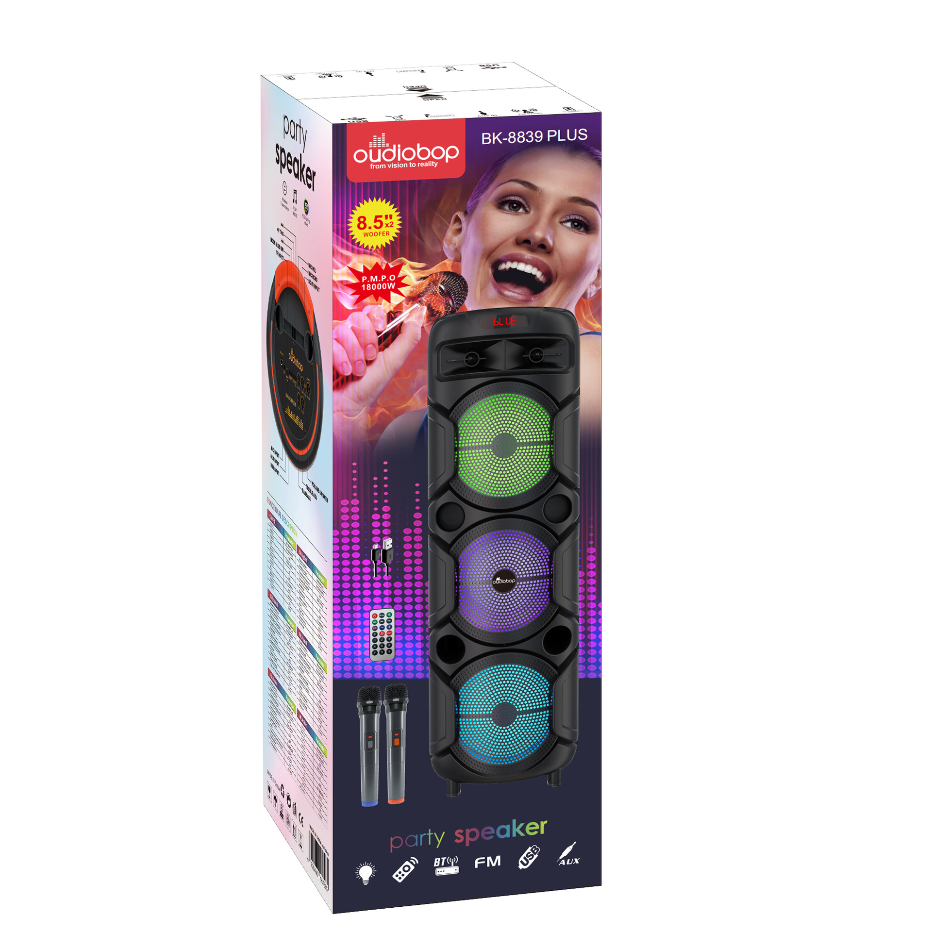 Comercio exterior venta caliente altavoz bluetooth portátil al aire libre plaza danza sonido