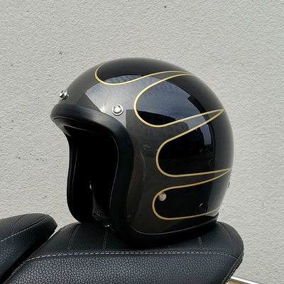 Helmet Dropshipping: Motosiklet kaskı (dəbilqə) - bright-black-flower-s
