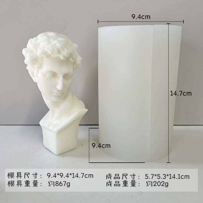 Jiahuimei columna romana aromaterapia vela molde de silicona DIY creativo hecho a mano incienso piedra decoración pegamento herramienta abrasiva