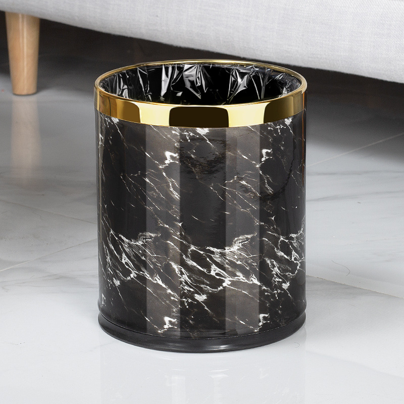 Mármol Negro - anillo de oro 10l