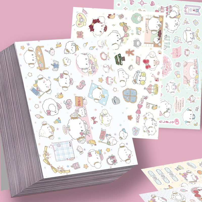 8 Sheets of Wheat Flour Elf Die-Cut Stickers, Sanrio's Popular High-Value Graffiti DIY Journaling Materials, Waterproof Stickers 8 Sheets of Wheat Flour Elf Die-Cut Stickers, Sanrio's Popular High-Value Graffiti DIY Journaling Materials, Waterproof Stickers