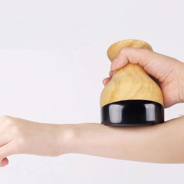 Bianstone Warming Moxibustion Instrument Energy Stone Flat Stone Heating Compress Massage Abdominal Rub Tai Chi Ball Meridian Scraping Instrument Stone Support Yang Tank