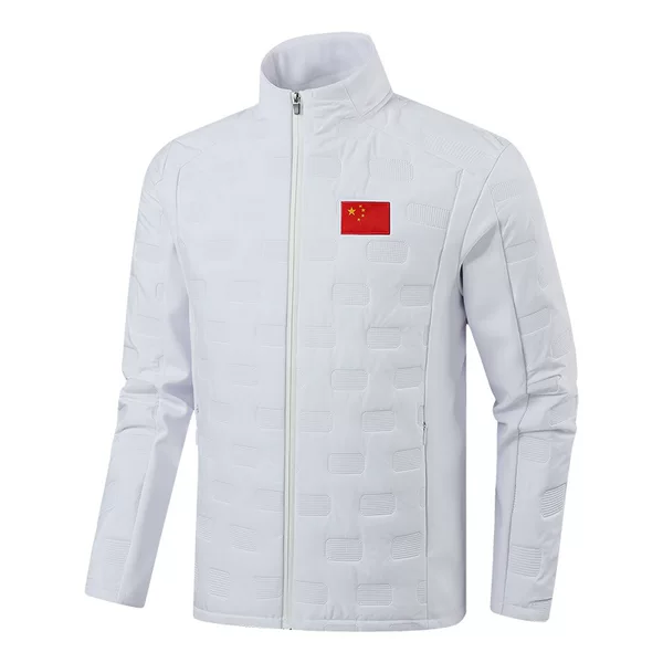Chinese Team Sportswear for Men and Women, Sports Students Winter Training Jacket, National Team Fleece Sweatshirt, Martial Arts Coach Uniform