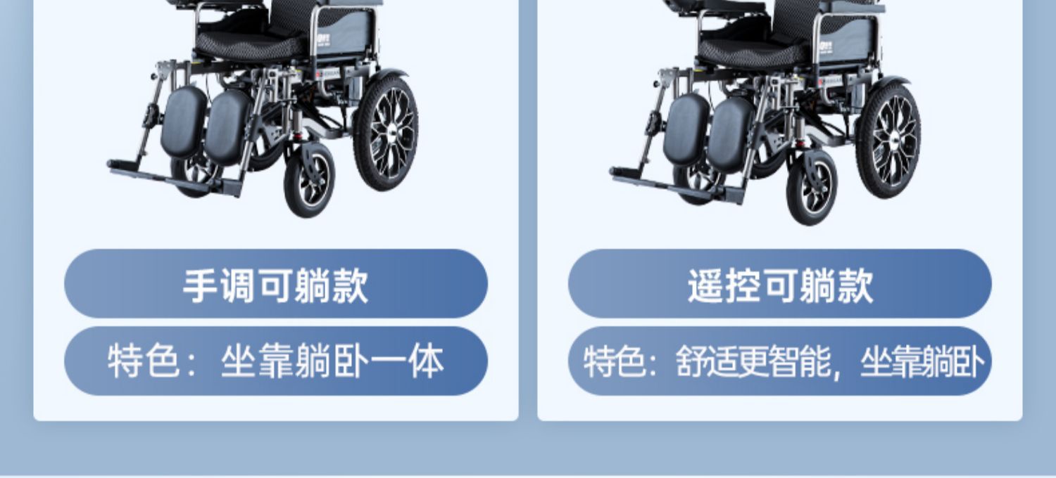 Zhenbang Electric Wheelchair Folding Lightweight Intelligent Automatic Disabled Elderly Special Four-wheel Wholesale