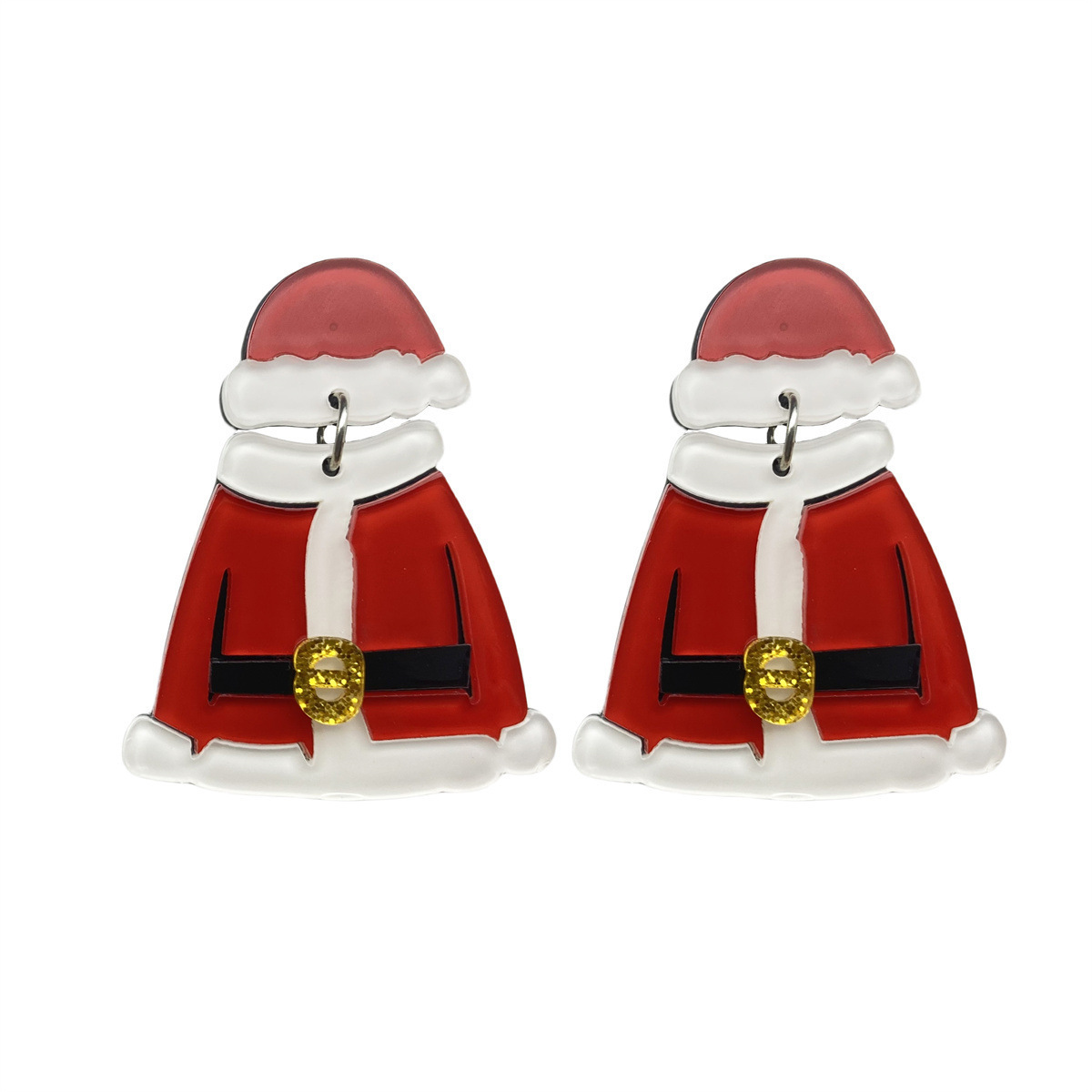 Christmas Festival Santa Claus, Elk Pattern Women's Gender 1 Pair IG Style Santa Claus Elk Arylic Drop Earrings