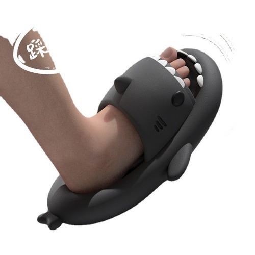 Sandal with Poop Feeling Men's Summer Outer Wearing Internet Celebrity Shark Ins Trend Home Use Couple Sports Cool Slippers for Men