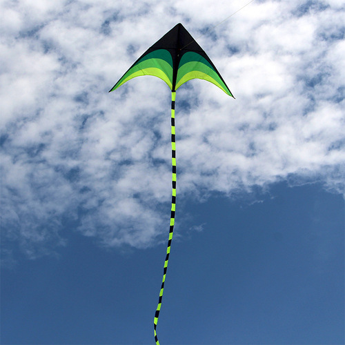 Weifang Kite Wholesale Foreign Trade Hongyun Prairie Kite 2 meters 2.8 meters grassland rainbow triangle easy to fly in the breeze