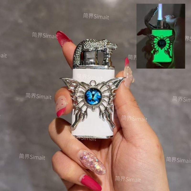【简界正品】网红打火机可爱精致轻奢蝴蝶高级打火机送女友礼物|undefined