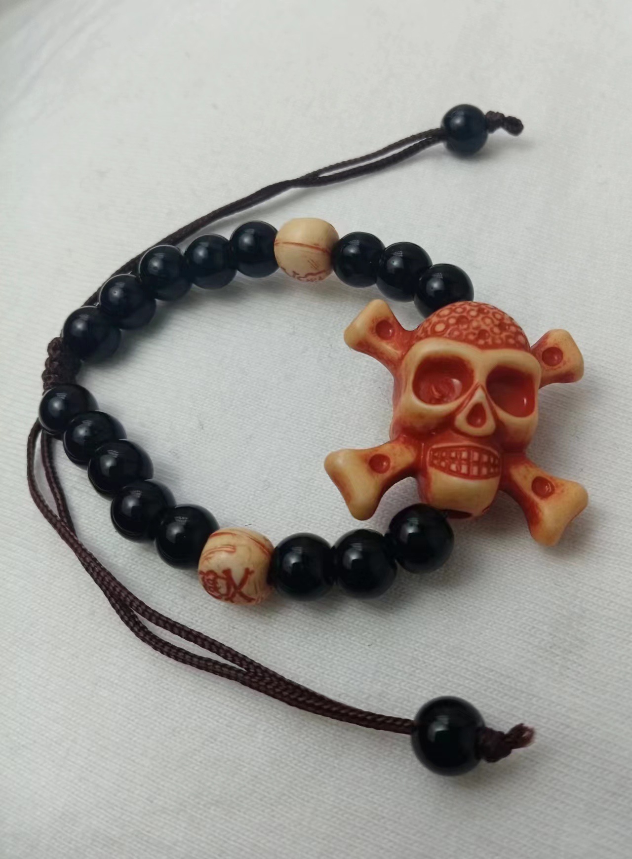 Heißer Verkauf Halloween Party Handarbeit Gewebt Kürbis Neue Schädel Halloween Armband, Halloween Geschenk_voghion.com