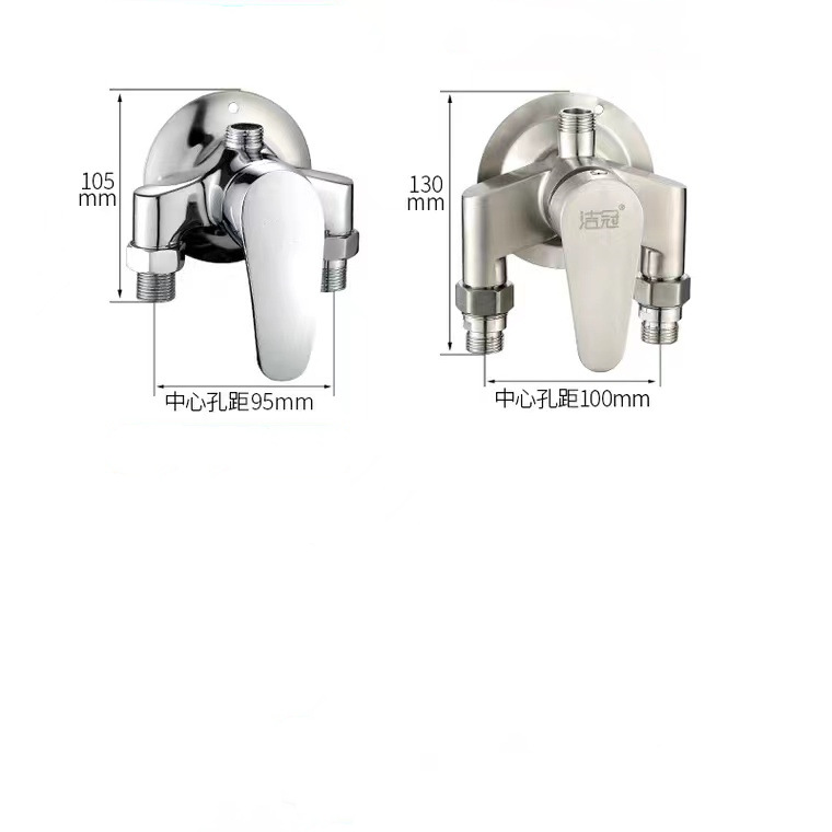 Copper exposed shower, bathroom, shower head, faucet, solar bath, water inlet, stainless steel cold and hot water mixing valve undefined