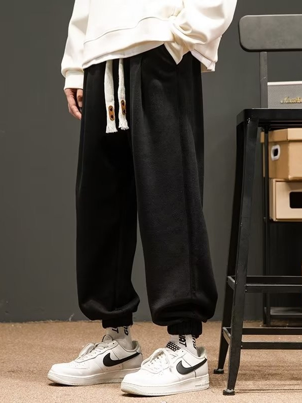 Pantalones casuales de todo fósforo pantalones casuales de pierna recta sueltos para hombre 2024 pantalones con corsé para hombre de moda