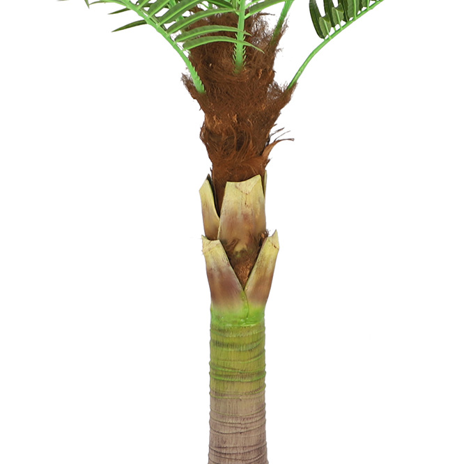 Simulación de cocoteros, cocoteros falsos, plantas en macetas, grandes plantas verdes simuladas, girasoles de agujas, decoraciones para interiores y exteriores, plantas falsas tropicales