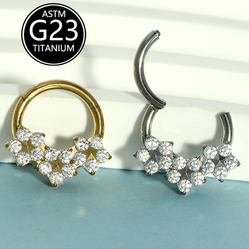 16G labret stud size and finish detail