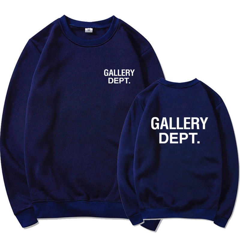 Gallery Dept. Crewneck Sweater Logo Navy