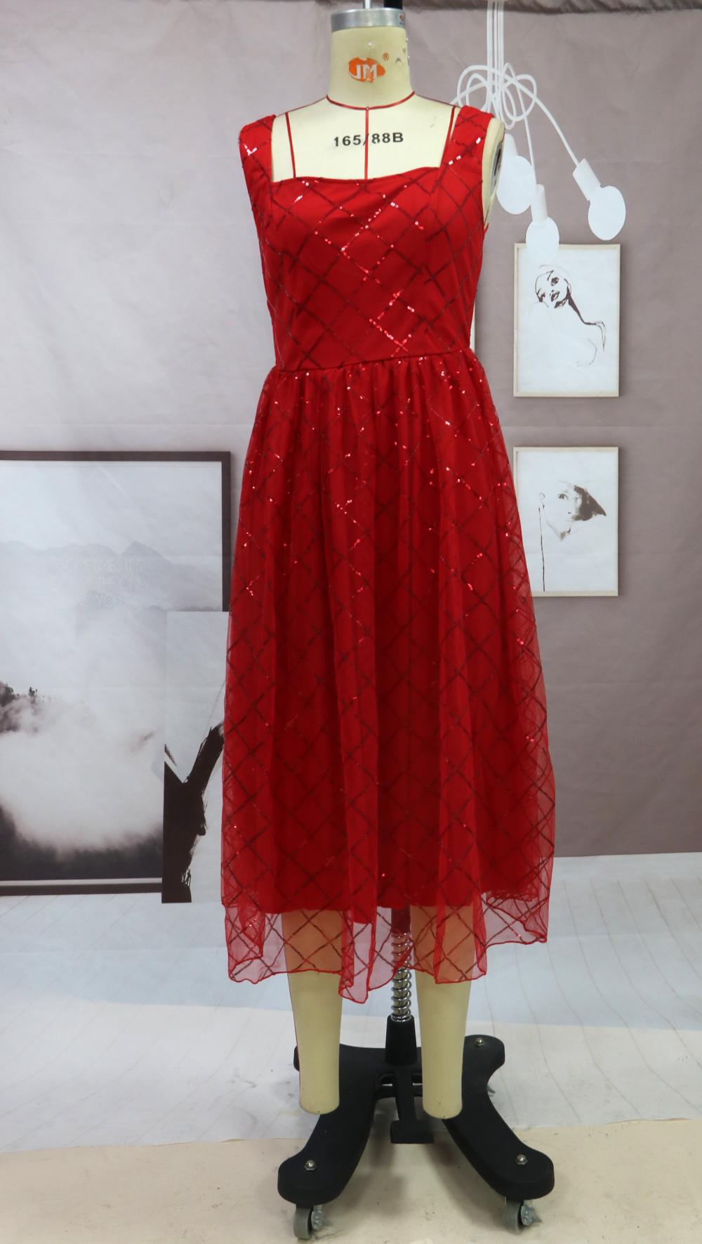 2023 mujeres de comercio exterior europeo y americano nuevo vestido de novia con lentejuelas Amazon AliExpress sexy vestido transfronterizo exclusivo image 7