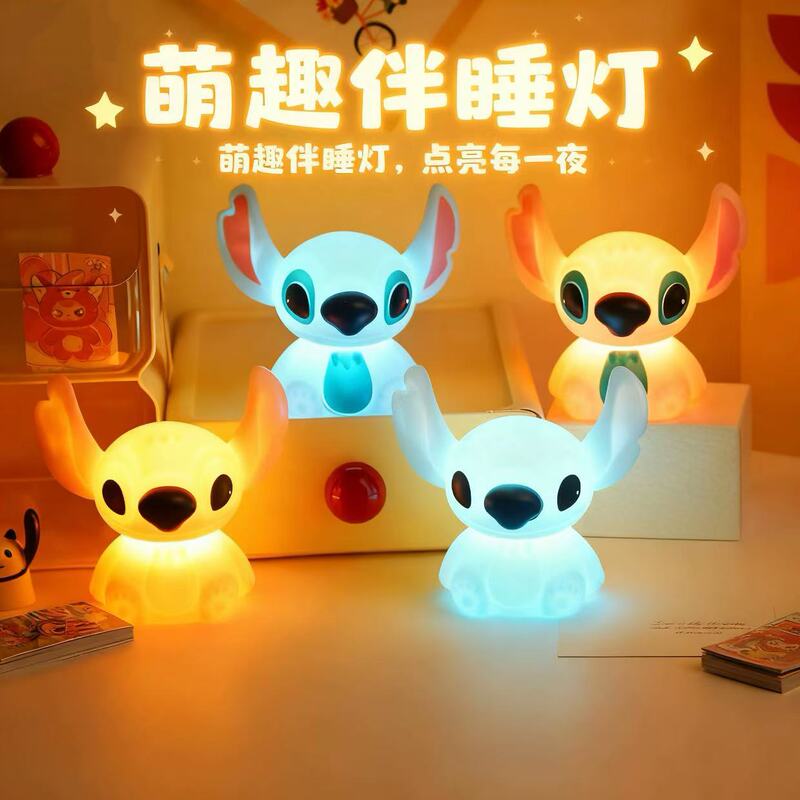 Cross-Border Popular Stitch Night Light Vinyl Pat Lamp Night Light Rechargeable Bedside Atmosphere Lamp Gift