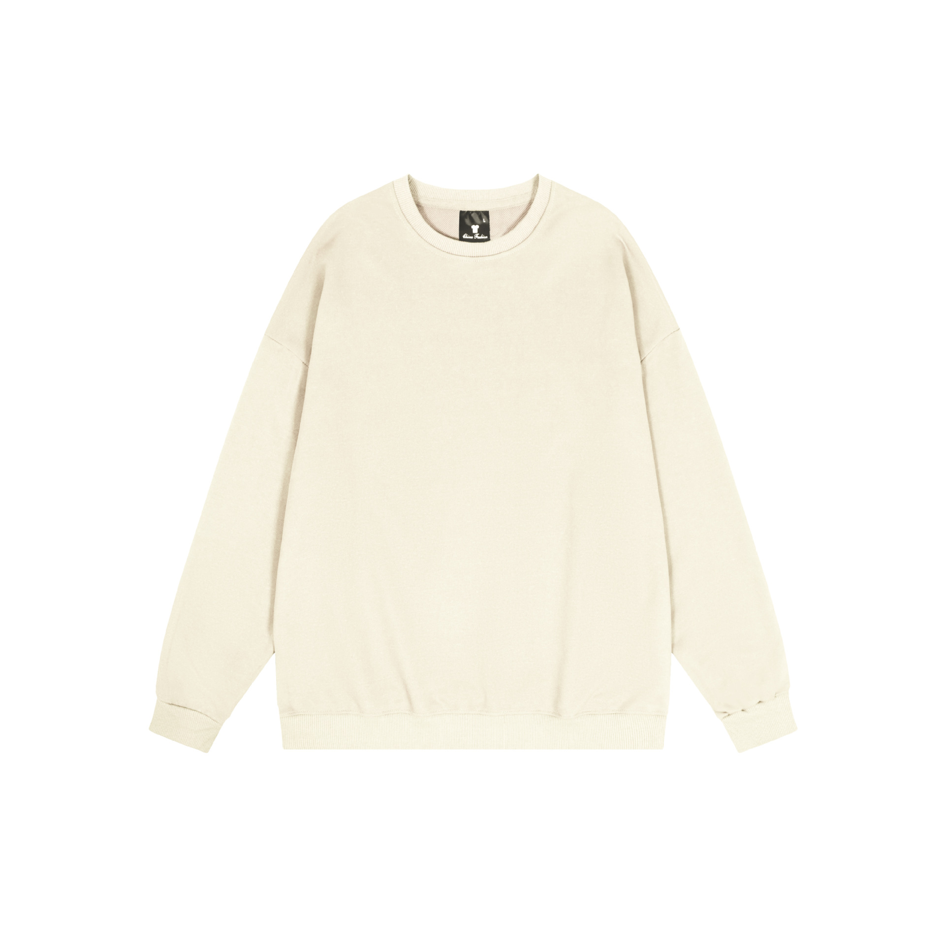 Sudadera de cuello redondo de color sólido TEMU de Amazon transfronteriza, totalmente de poliéster, unisex, manga larga, venta al por mayor directamente de fábrica.