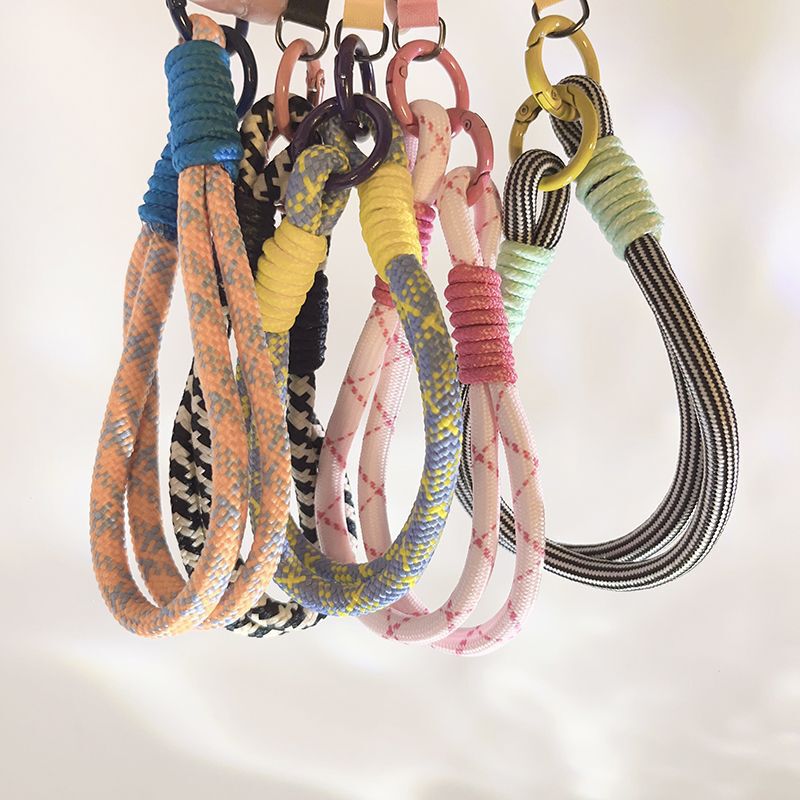 Dopamine Water Cup Lanyard Short Mobile Phone Lanyard Double-headed Bold Mobile Phone Gasket Anti-lost Hand-woven Wrist Rope