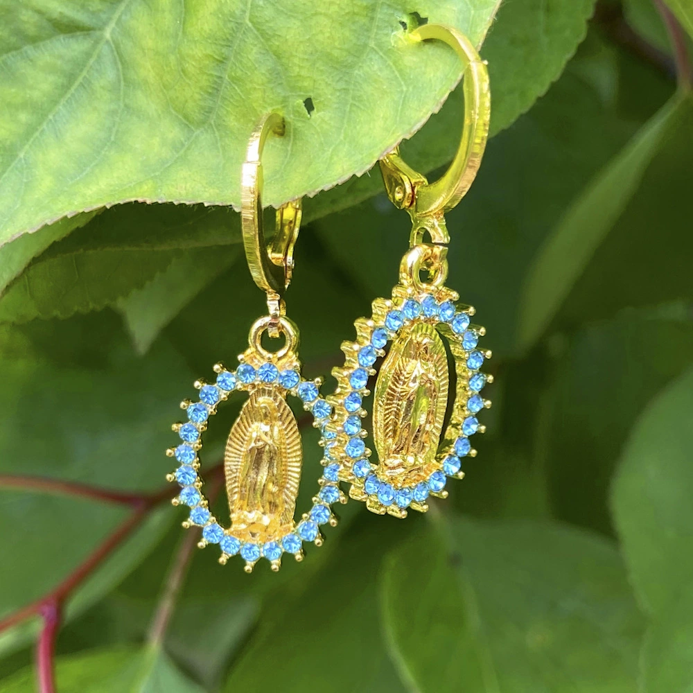 Амазонка Алмазный Глаз Будда рука кленовый лист кулон серьги трансграничная Мода Популярные простые серьги ювелирные изделия для женщин