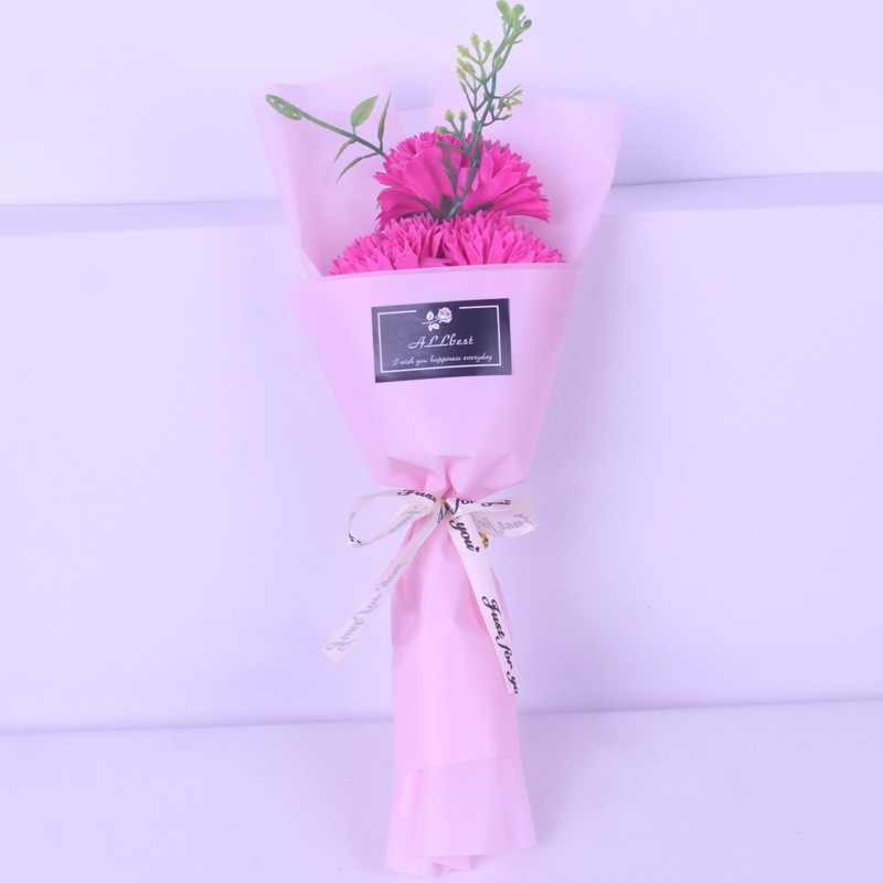 Regalo del Día del maestro 7 flores de jabón pequeño ramo de rosas artificiales Regalo de Cumpleaños Sanba Festival Día de San Valentín