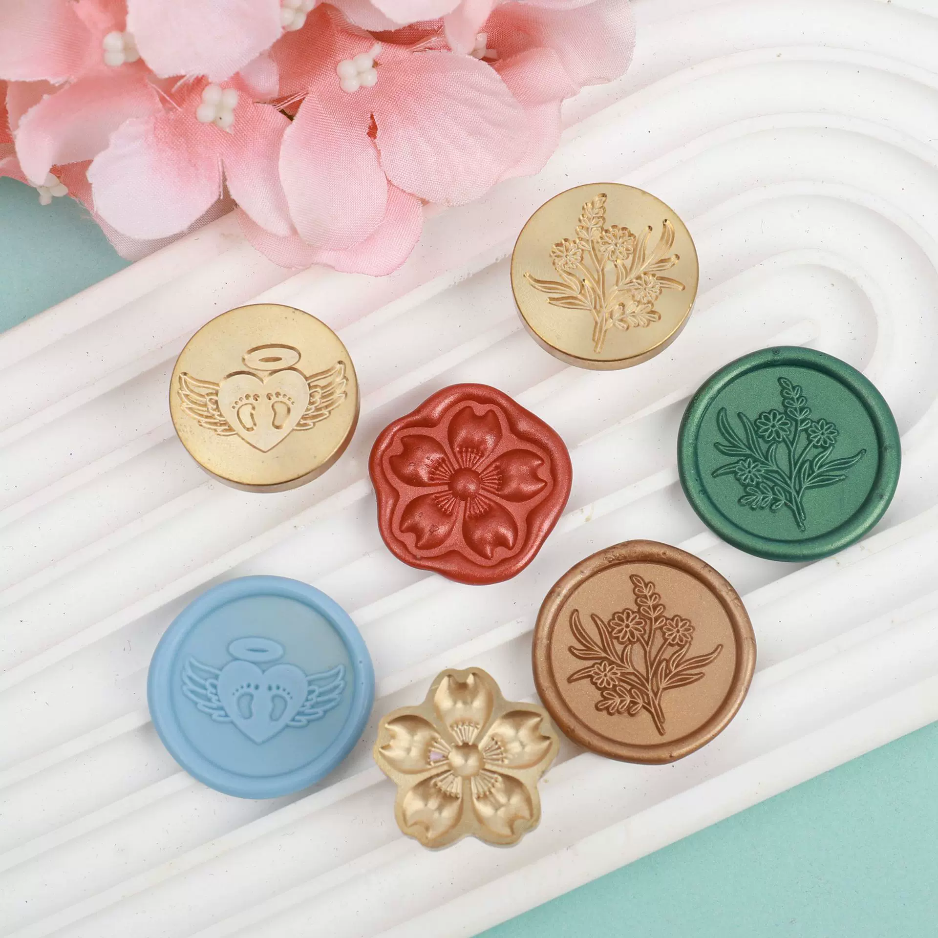 欧式火漆印章 复古火漆熔炉印章章头diy手账信封封蜡工具现货