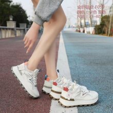 真皮韩版阿甘鞋女2026春季新款厚底舒适运动鞋休闲鞋子女生学生
