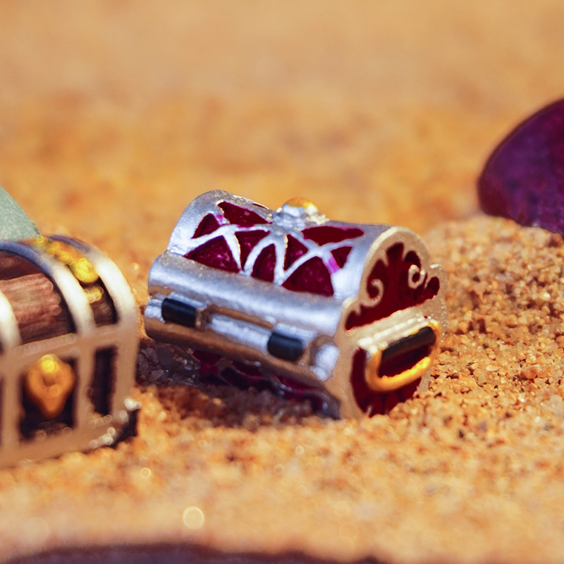 Retro jungla submarina cofre del tesoro micro paisaje musgo pequeño adorno acuario pecera paisajismo accesorios al por mayor