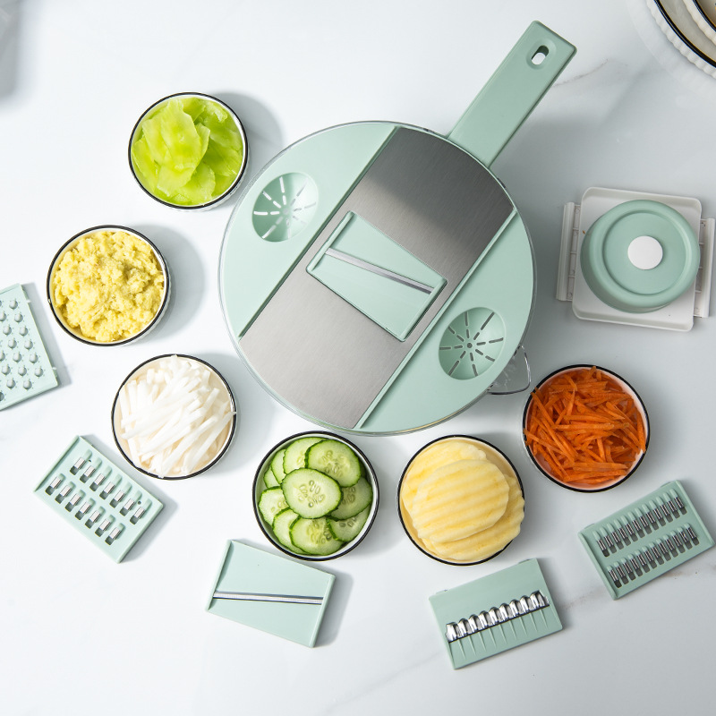 Multifunctional six-blade drain grater h...