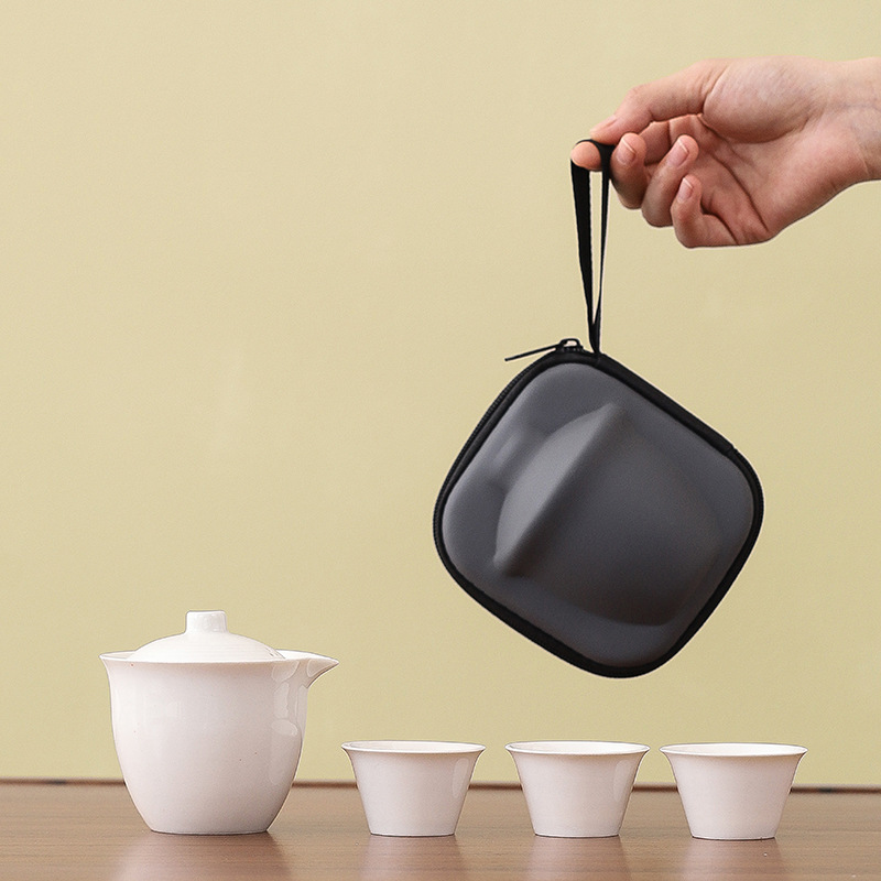 화이트 도자기 3 컵 빠른 냄비 (티 타월이없는 특별 가격)