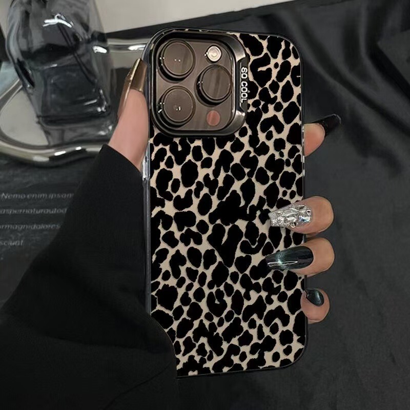 Spotted Leopard Print Suitable for Apple 15 Pro Max Phone Case iPhone 16 Personalized 14 Pro Foreign Trade 17 Pro European and American Style